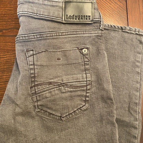 Lee gray straight leg jeans men’s size 30x30 - Picture 2 of 4